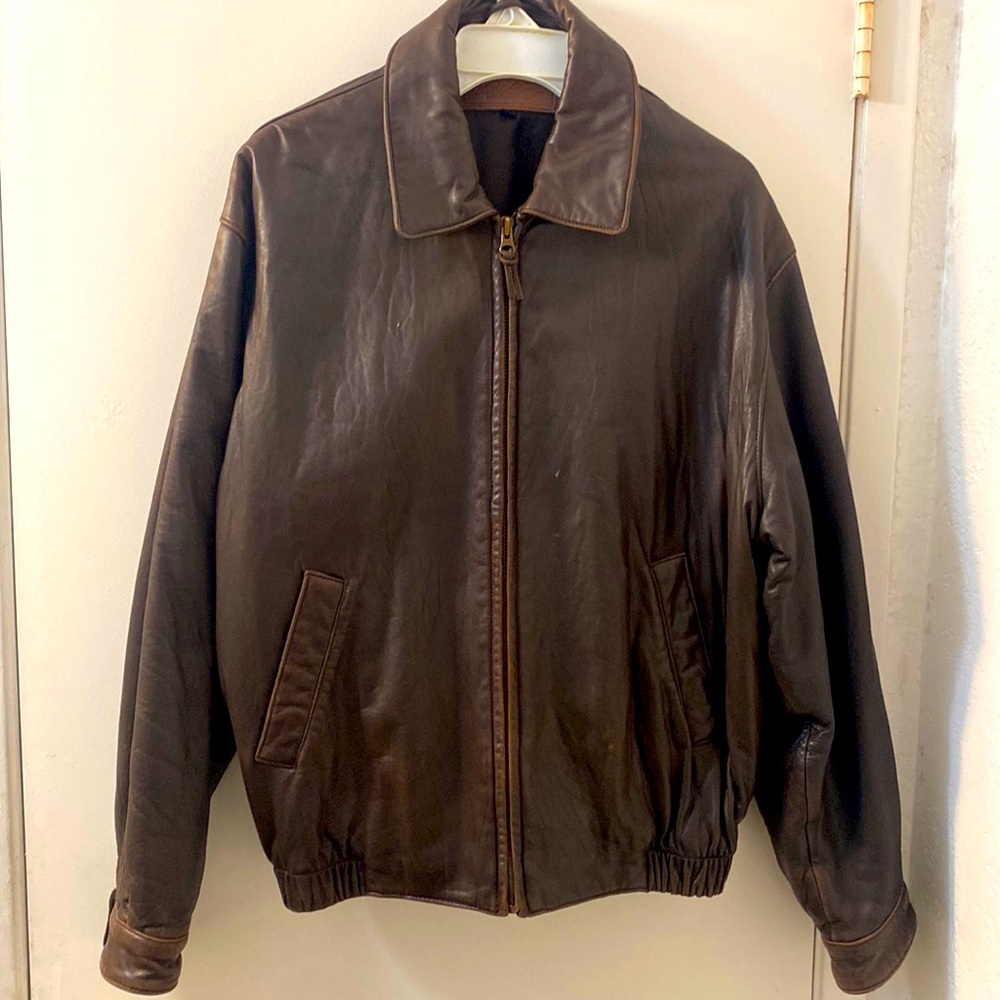 BOMBER JACKET - Brooks Brothers. Size medium. Fair condition!